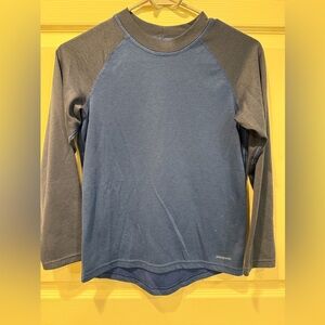 Patagonia color blue block long sleeve layering shirt size 10